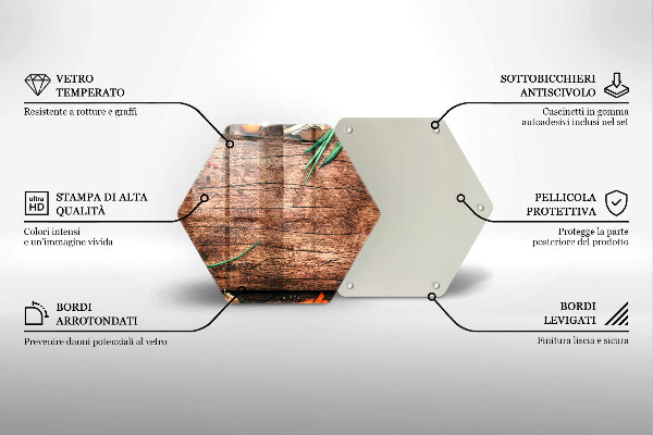 Deska szklana do kuchni Drewniana deska kuchenna
