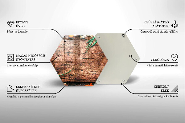 Deska szklana do kuchni Drewniana deska kuchenna