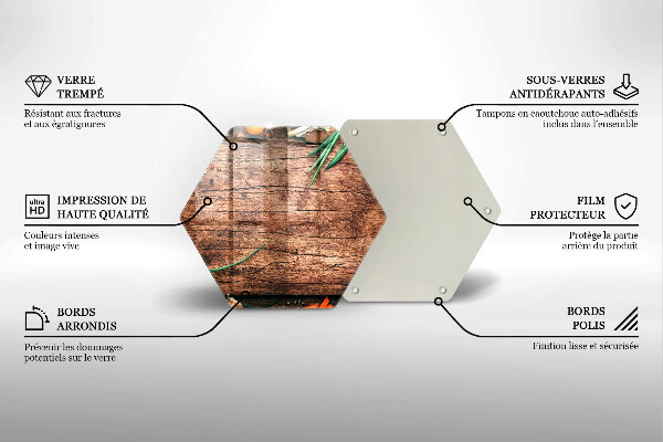 Deska szklana do kuchni Drewniana deska kuchenna