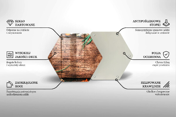 Deska szklana do kuchni Drewniana deska kuchenna