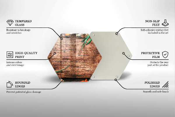 Deska szklana do kuchni Drewniana deska kuchenna