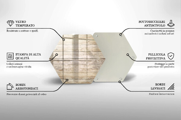 Deska szklana do kuchni Drewniane deski