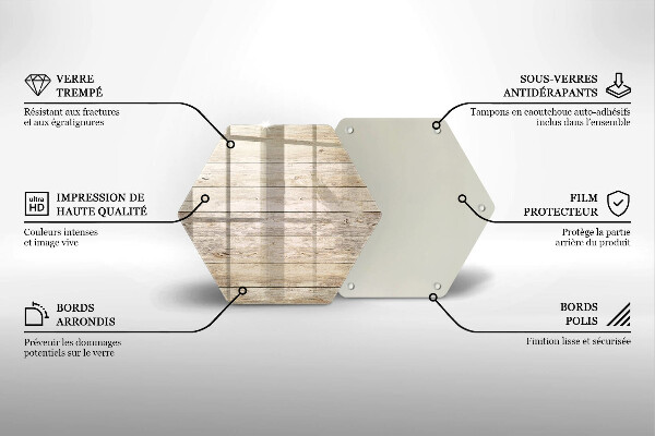 Deska szklana do kuchni Drewniane deski