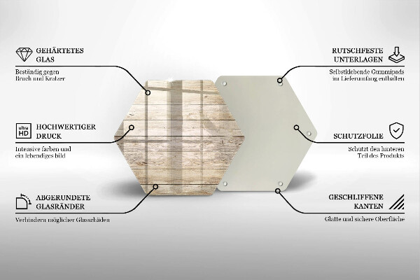 Deska szklana do kuchni Drewniane deski
