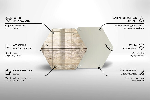Deska szklana do kuchni Drewniane deski