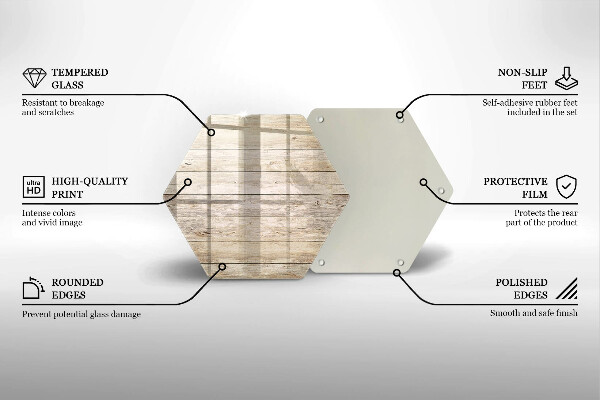 Deska szklana do kuchni Drewniane deski