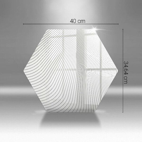 Deska szklana do kuchni Nowoczesny wzór linie