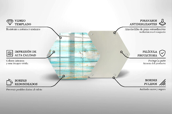 Deska szklana do kuchni Vintage deski drewno