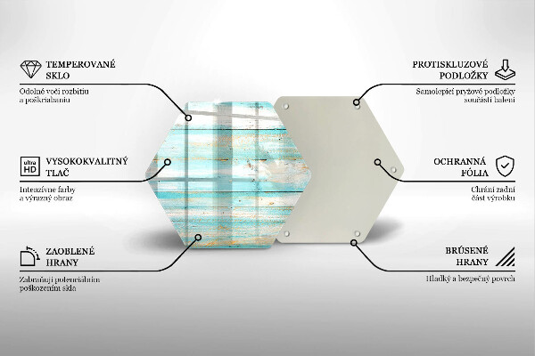 Deska szklana do kuchni Vintage deski drewno