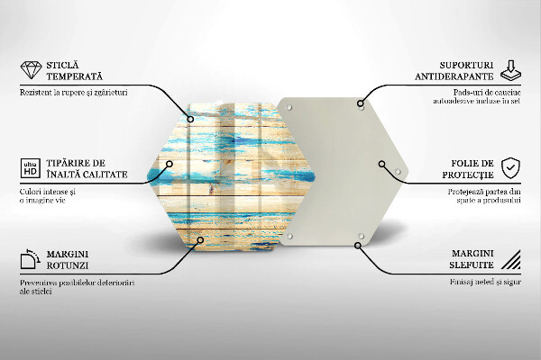 Deska szklana do kuchni Retro deski drewno