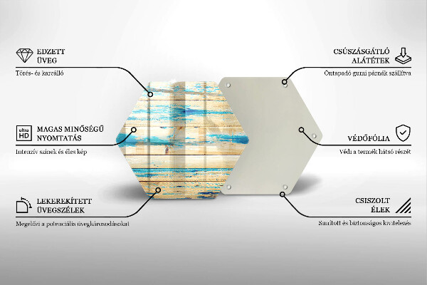 Deska szklana do kuchni Retro deski drewno