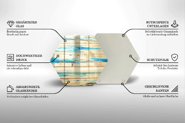 Deska szklana do kuchni Retro deski drewno