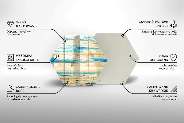 Deska szklana do kuchni Retro deski drewno