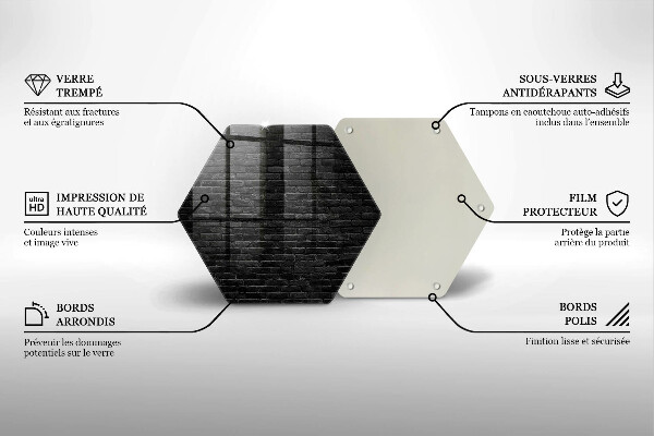 Deska szklana do kuchni Mur ściana cegły