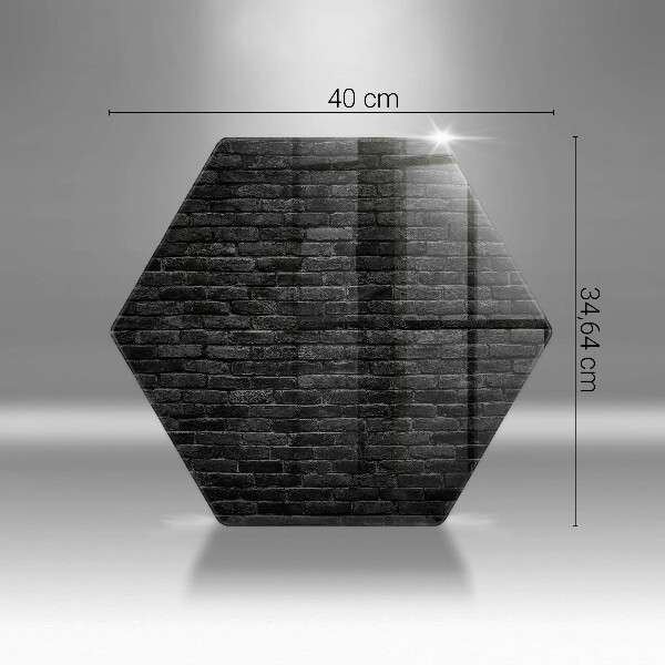 Deska szklana do kuchni Mur ściana cegły