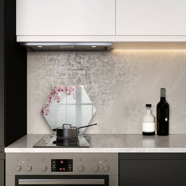 Deska szklana do kuchni Kwiaty na deskach