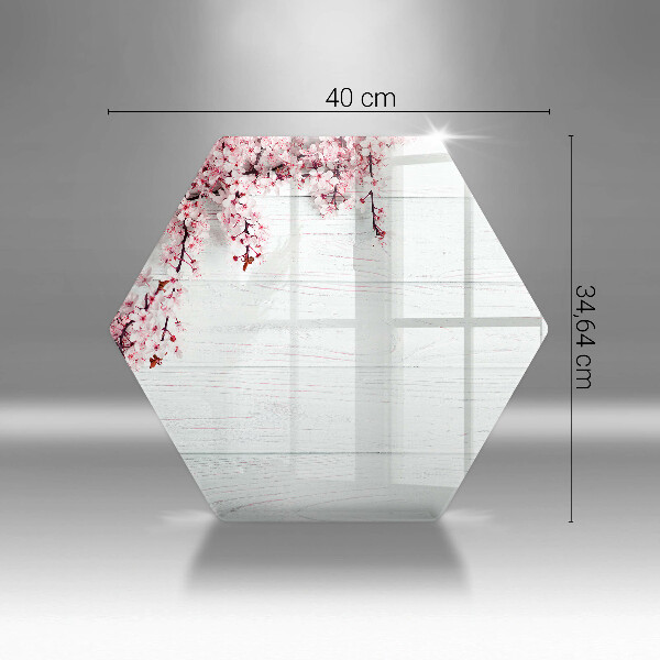 Deska szklana do kuchni Kwiaty na deskach