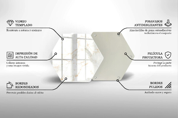 Deska szklana do kuchni Dekoracyjny kamień marmur