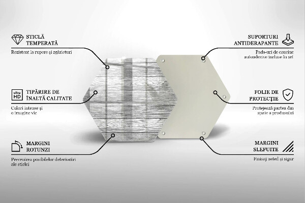 Deska szklana do kuchni Drewno stare deski