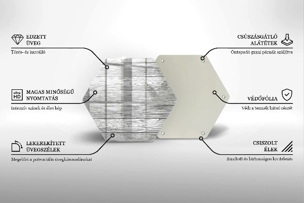 Deska szklana do kuchni Drewno stare deski