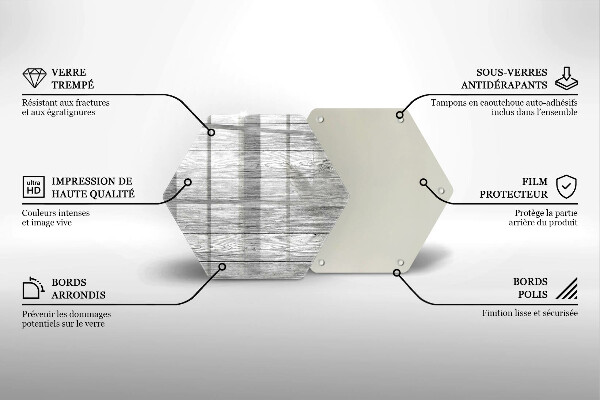 Deska szklana do kuchni Drewno stare deski