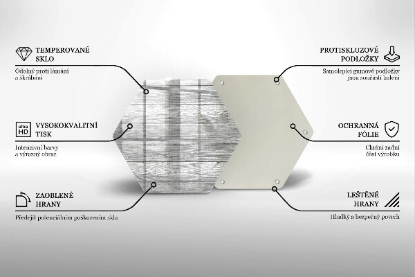 Deska szklana do kuchni Drewno stare deski