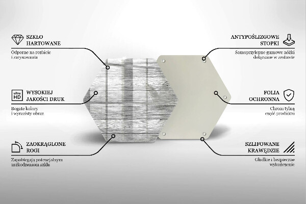 Deska szklana do kuchni Drewno stare deski