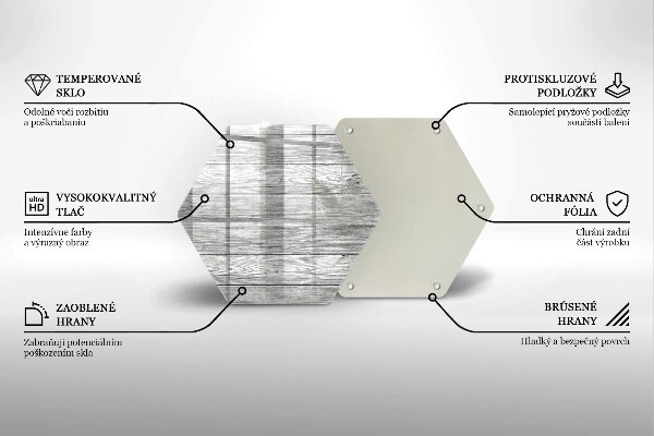 Deska szklana do kuchni Drewno stare deski