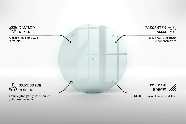 Deska szklana transparentna fi40 cm