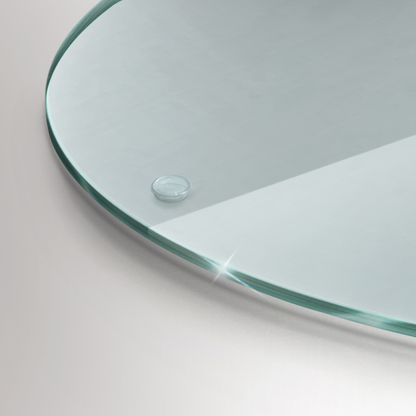 Deska szklana transparentna fi40 cm