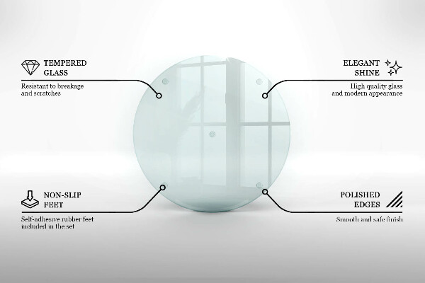 Deska szklana transparentna fi40 cm