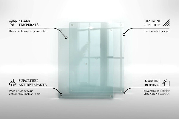Deska kuchenna przezroczysta 52x40 cm