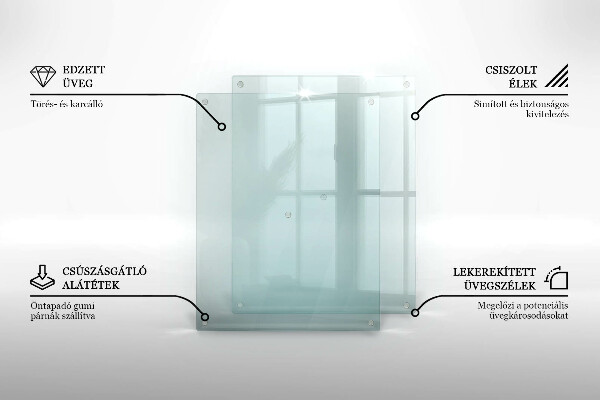 Deska kuchenna przezroczysta 52x40 cm