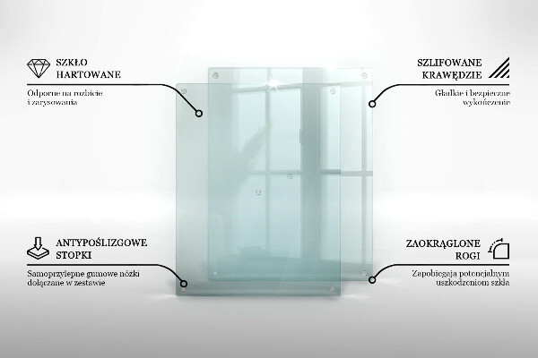 Deska kuchenna przezroczysta 52x40 cm