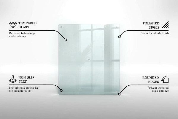 Deska szklana transparentna 60x52 cm