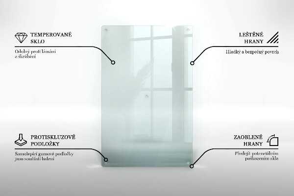 Deska kuchenna transparentna 80x52 cm