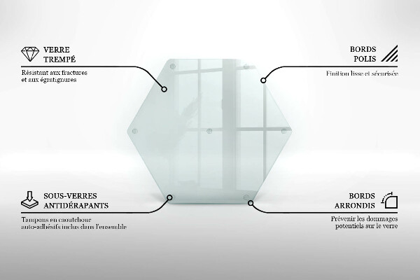 Deska kuchenna przezroczysta h40 cm