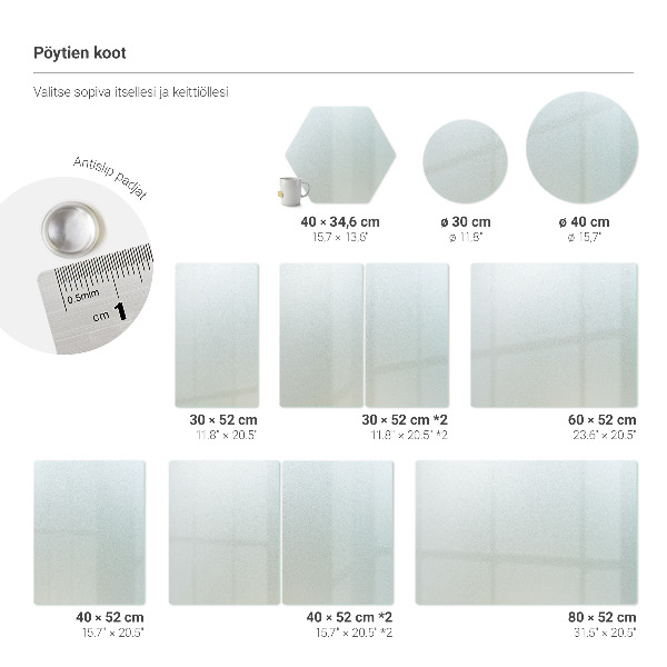 Okrągła deska do krojenia na blat fi30 cm