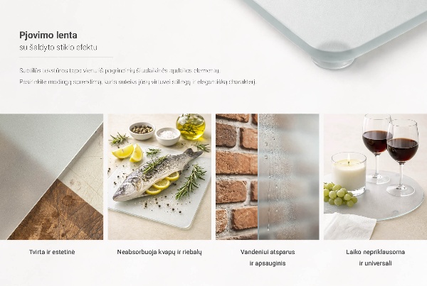 Okrągła deska do krojenia na blat fi30 cm