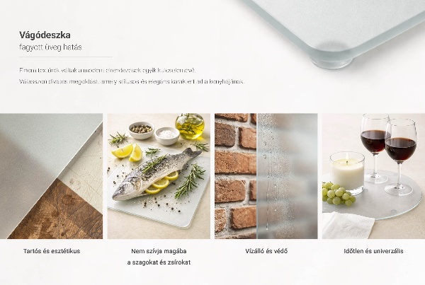 Prostokątna deska do krojenia na blat 60x52 cm