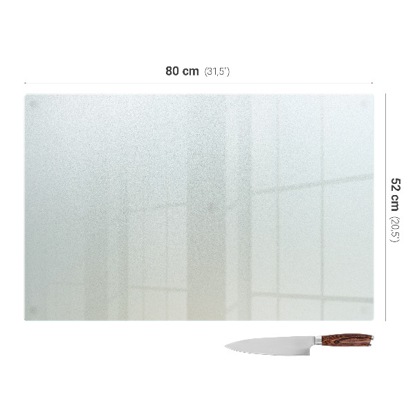 Prostokątna deska szklana do krojenia 80x52 cm