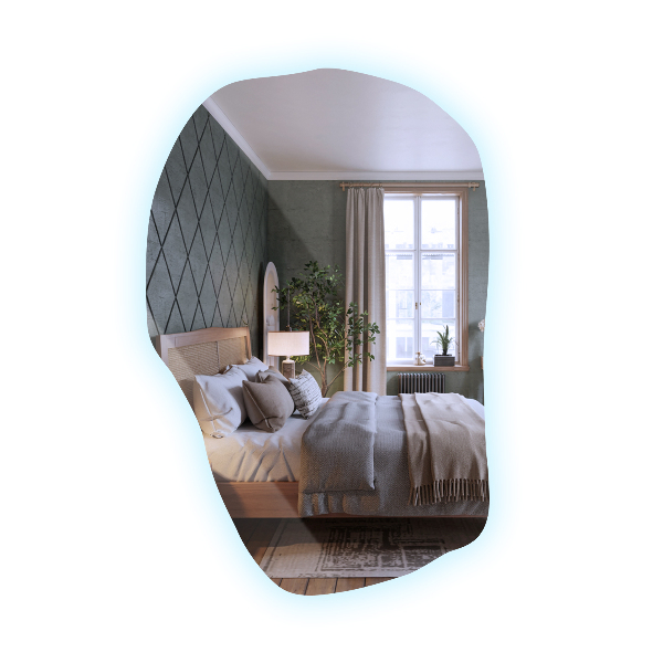 Nietypowe lustro z podświetleniem nowoczesna dekoracja 70x46 cm