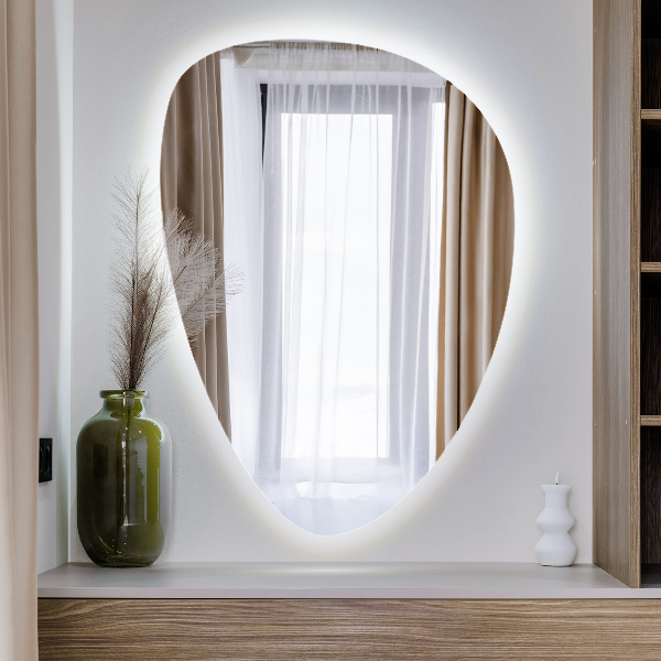 Lustro jajowate LED 64x90 cm