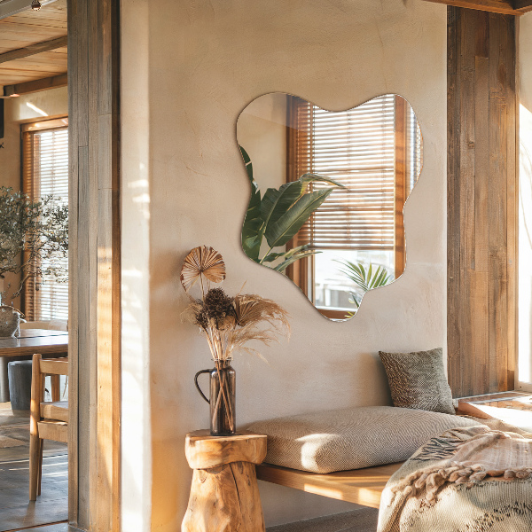 Lustro asymetryczne plama 58x58 cm