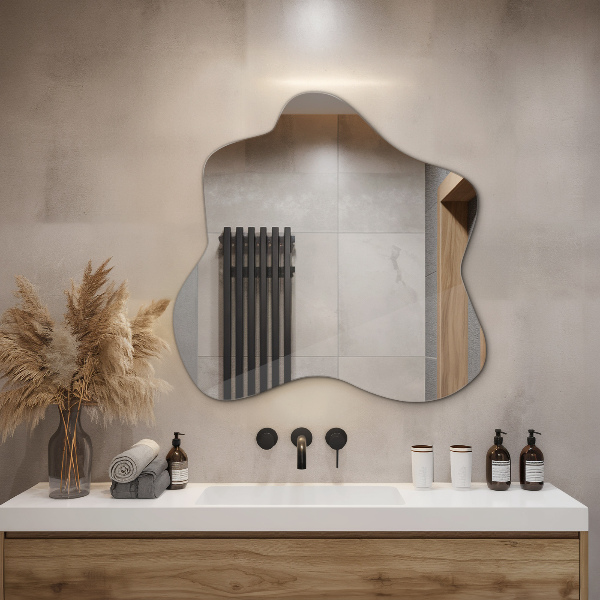 Lustro asymetryczne plama 68x67 cm