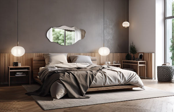 Lustro organiczne plama dekoracyjne 40x80