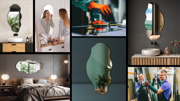 Lustro organiczne plama 45x90