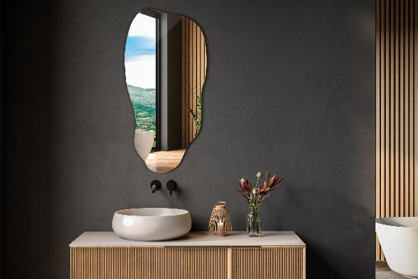 Lustro o nieregularnym kształcie dekoracyjne na ścianę 40x80