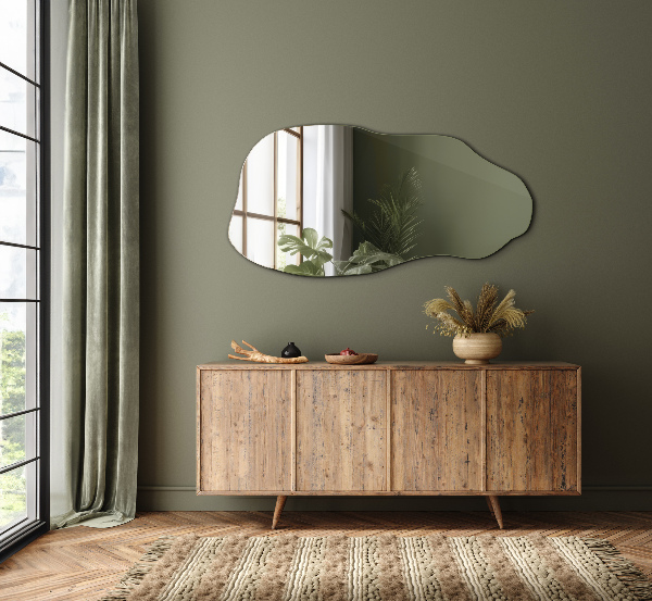 Lustro o nieregularnym kształcie dekoracyjne na ścianę 40x80