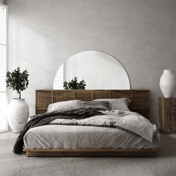 Lustro półokrągłe bez ramy 30x60 cm